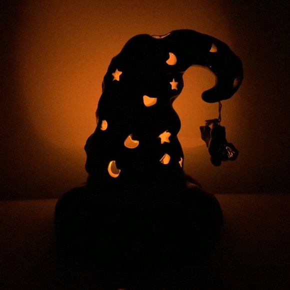 Halloween Witches Hat votive lantern - Picture 2 of 9